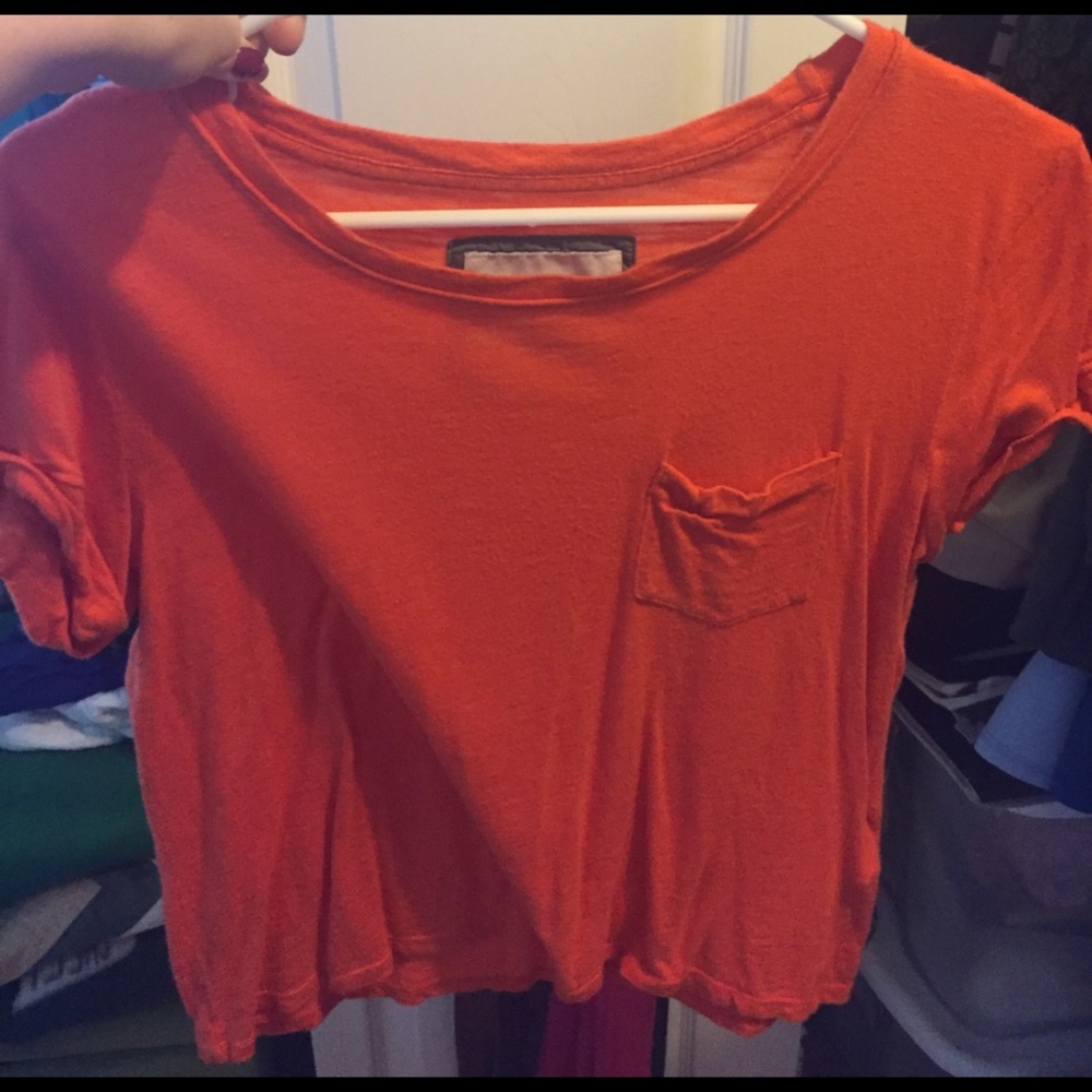 Orange Abercrombie tee