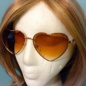 Light brown heart sunglasses