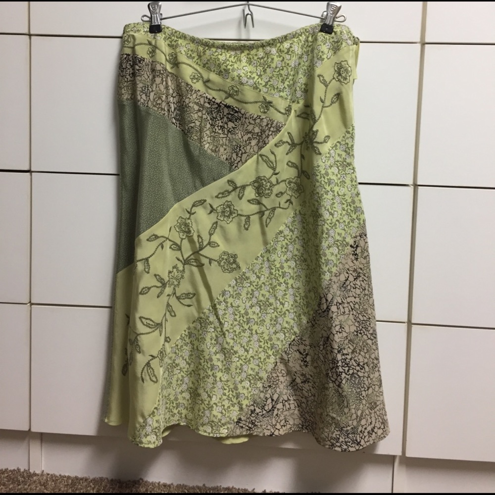 Gorgeous J. Jill mixed material skirt