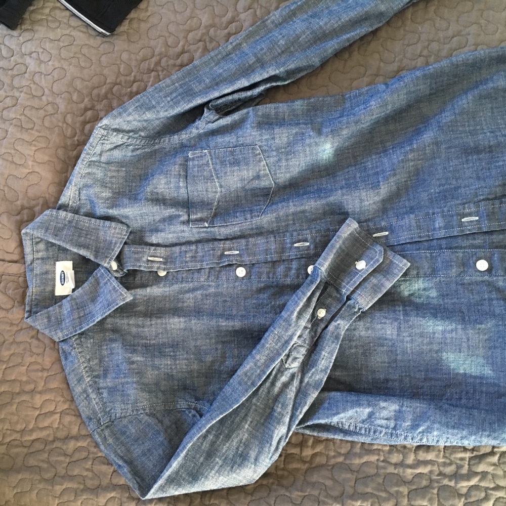 chambray button down shirt