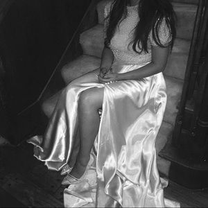 2 piece Silver Sherri Hill