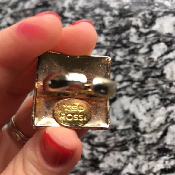 Ted Rossi gold python and crystal cocktail ring - Picture 4 of 6