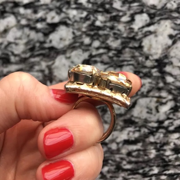 Ted Rossi gold python and crystal cocktail ring - Picture 6 of 6