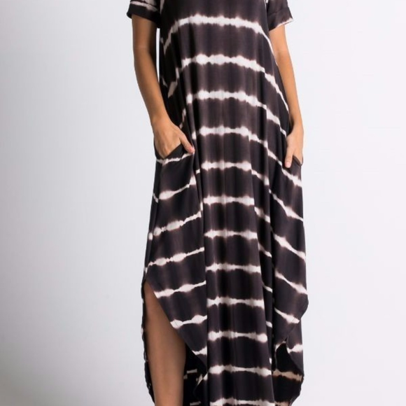 Maxi dress tie dyed ombré oversized fit sold - Picture 7 of 8