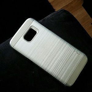 Silver Hardshell Phone Protector for S7 Edge