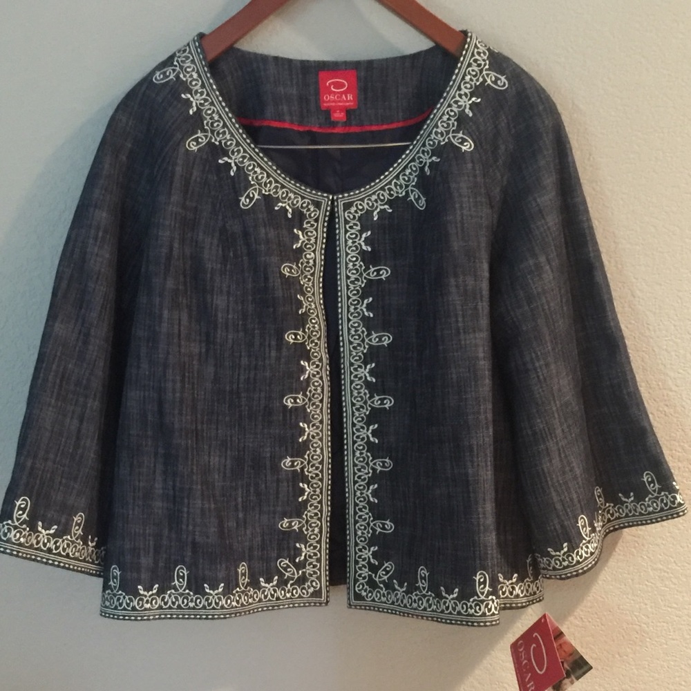 Oscar de la Renta Dolman 3/4 sleeves - Picture 2 of 4