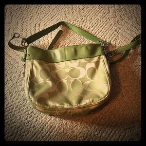 Green COACH Purse