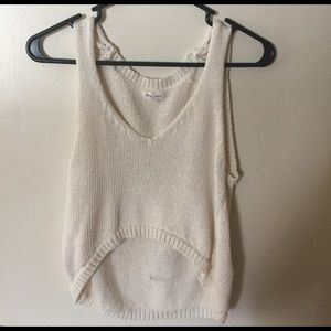 URBAN OUTFITTERS SWEATER HIGH LOW CROP TOP