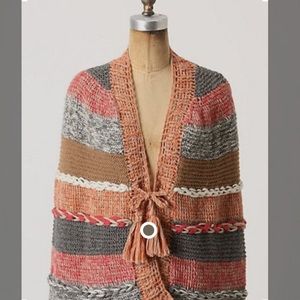 Anthropologie Augden 100% Alpaca Poncho