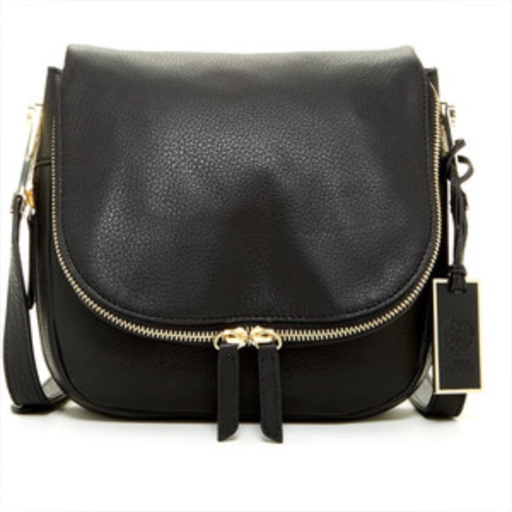 Vince Camuto Jax Leather crossbody bag black purse