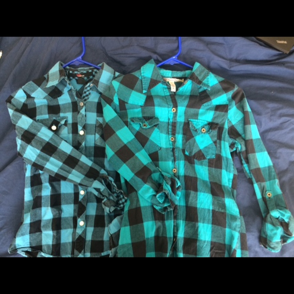 Blue Checked Flannel Bundle!