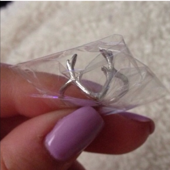 •new• antler silver midi ring - Picture 2 of 3