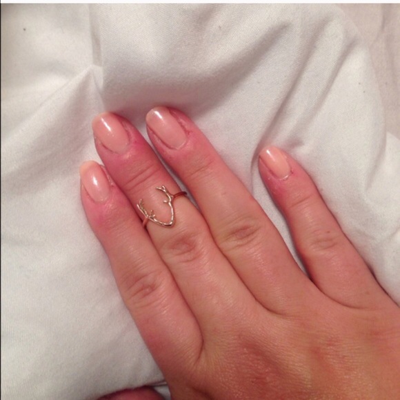 •new• antler silver midi ring - Picture 3 of 3