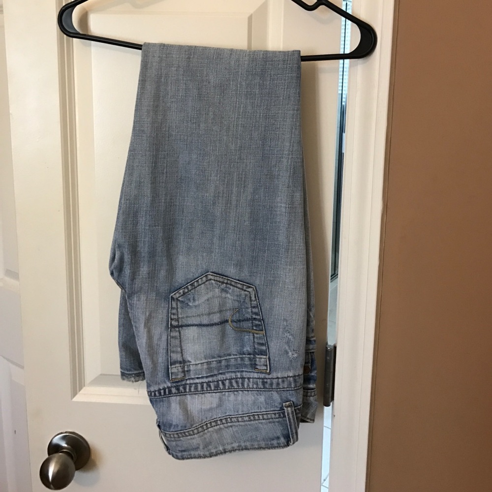 American eagle lightly distressed denim