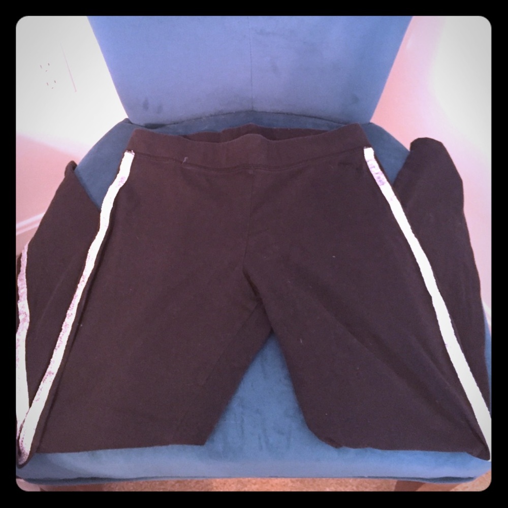 Victoria's Secret black legging with silver detail