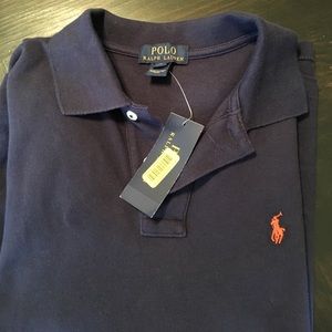 Boys Navy Polo shirt