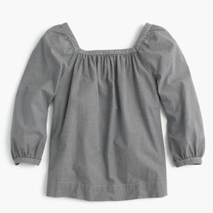 Penny top in microgingham