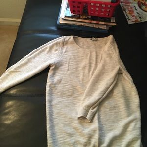Old Navy cream burn out sweater