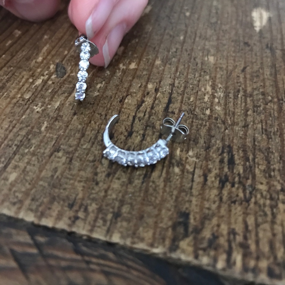 Rhinestone earrings