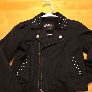 Girls size 8 like new Justice jacket with crystals