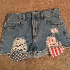 American flag shorts