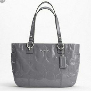 Gallery Patent leather tote -- Coach