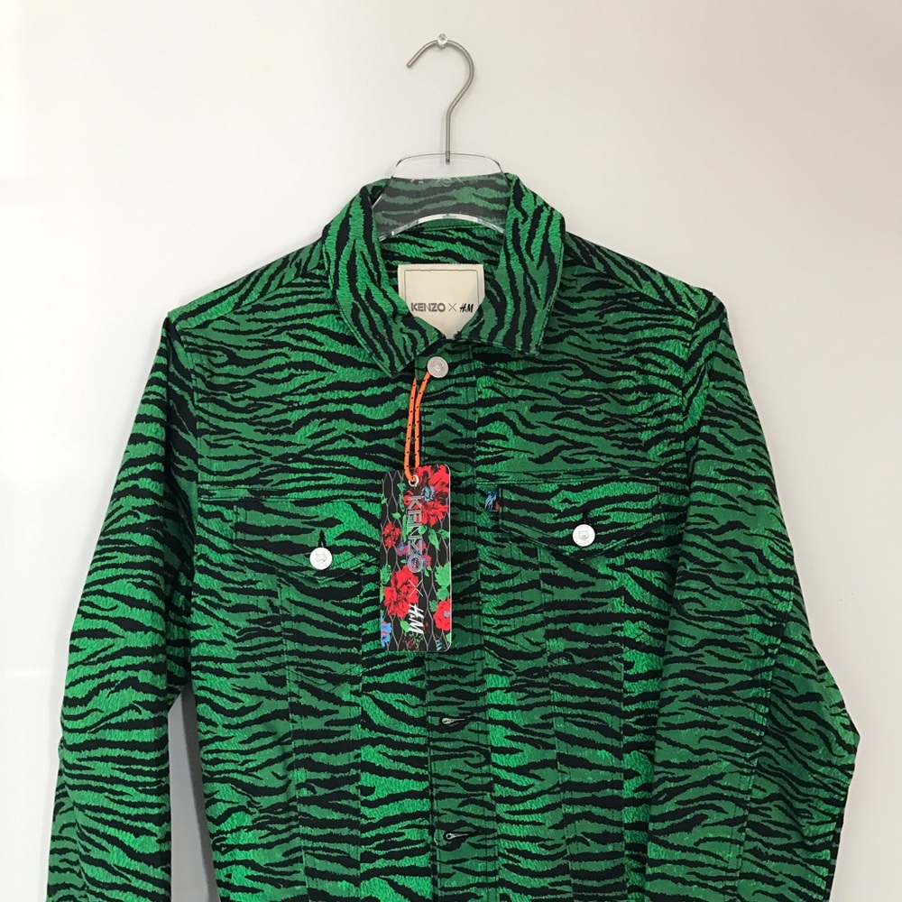 Kenzo x H&M Green Tiger Print one-sie