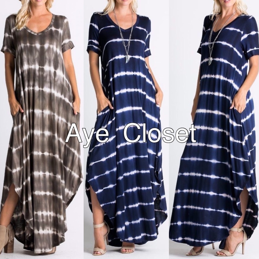 Maxi dress oversized tie dye ombré oversized sold - Picture 5 of 8