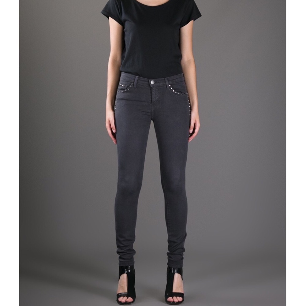 Current Elliott Studded Black Skinny Jeans S 25