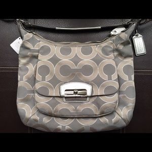 Sliver Coach Bag with Adjustable Straps