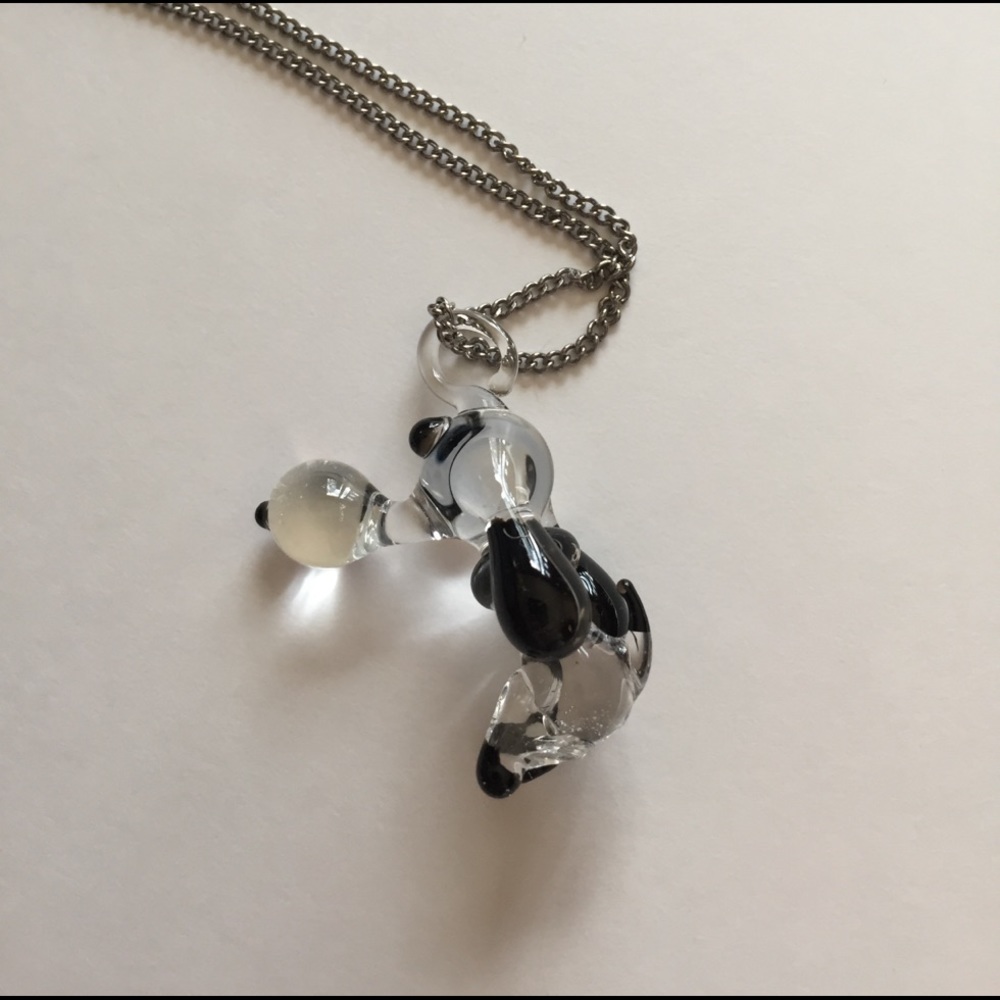 Vintage Blown Glass Snoopy Necklace - Picture 3 of 4