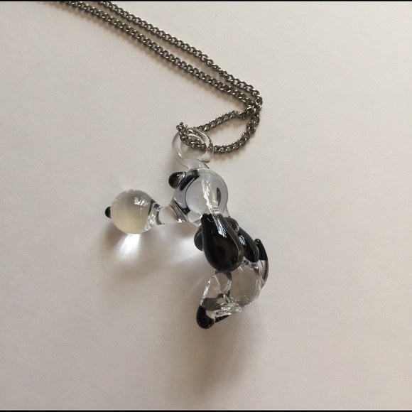 Vintage Blown Glass Snoopy Necklace - Picture 3 of 4