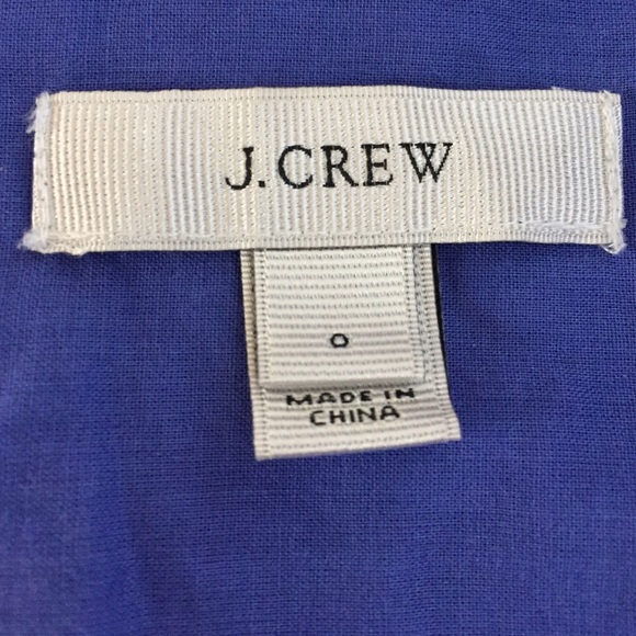 J. Crew blue Three-quarter button down with pocket - Picture 3 of 4