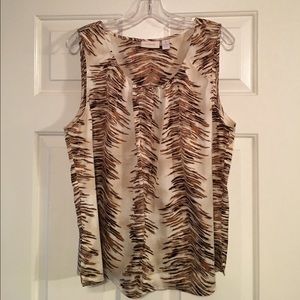 Chico's size 3 (16/XL) sleeveless blouse