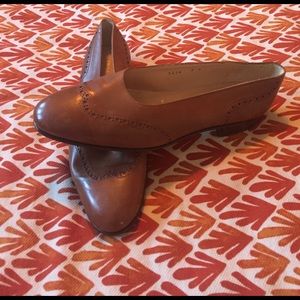 Brown vintage oxford flats