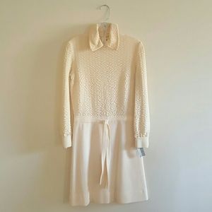 Vintage 2 Piece Peach Knit Dress NWT