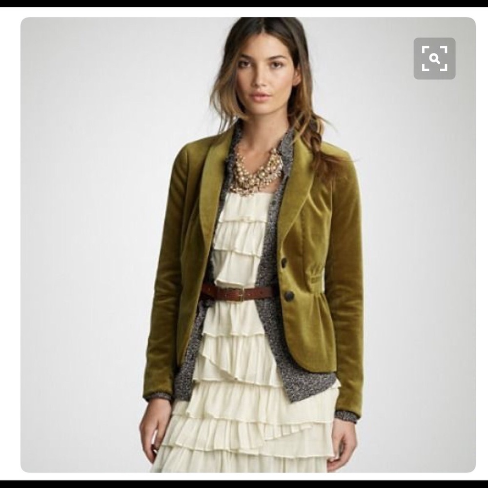 LOOKING FOR J Crew Eden Blazer Peplum GREEN