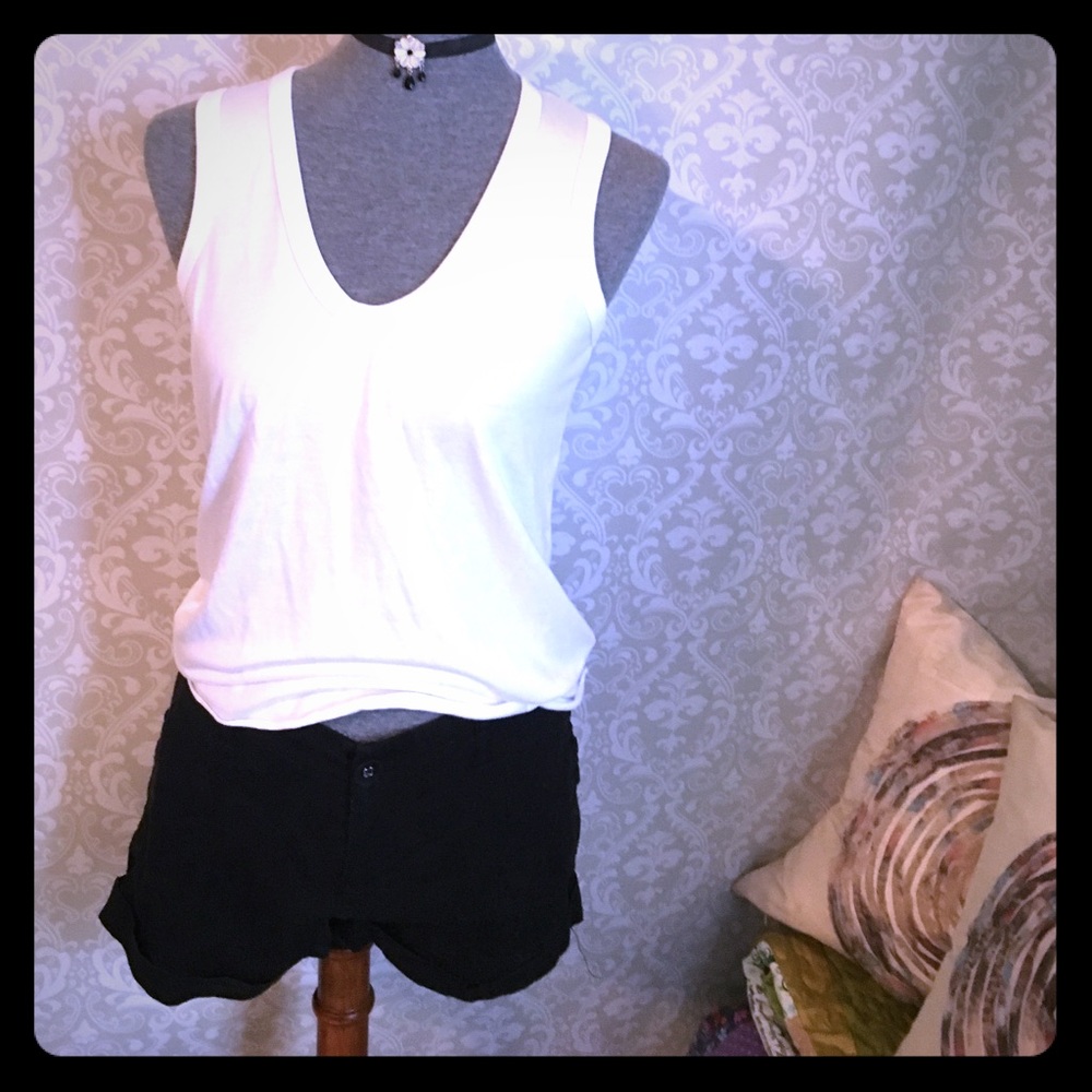 Basic black shorts