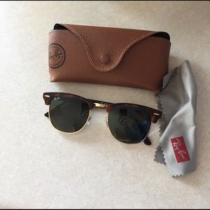 Ray Ban Brown Browline Sunglasses