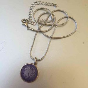 SALE St Christopher sterling silver necklace