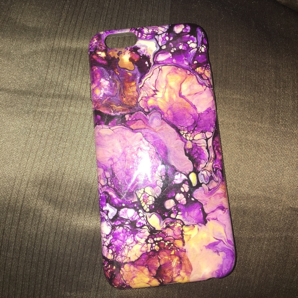 iPhone 6 Purple Marble Phone Case