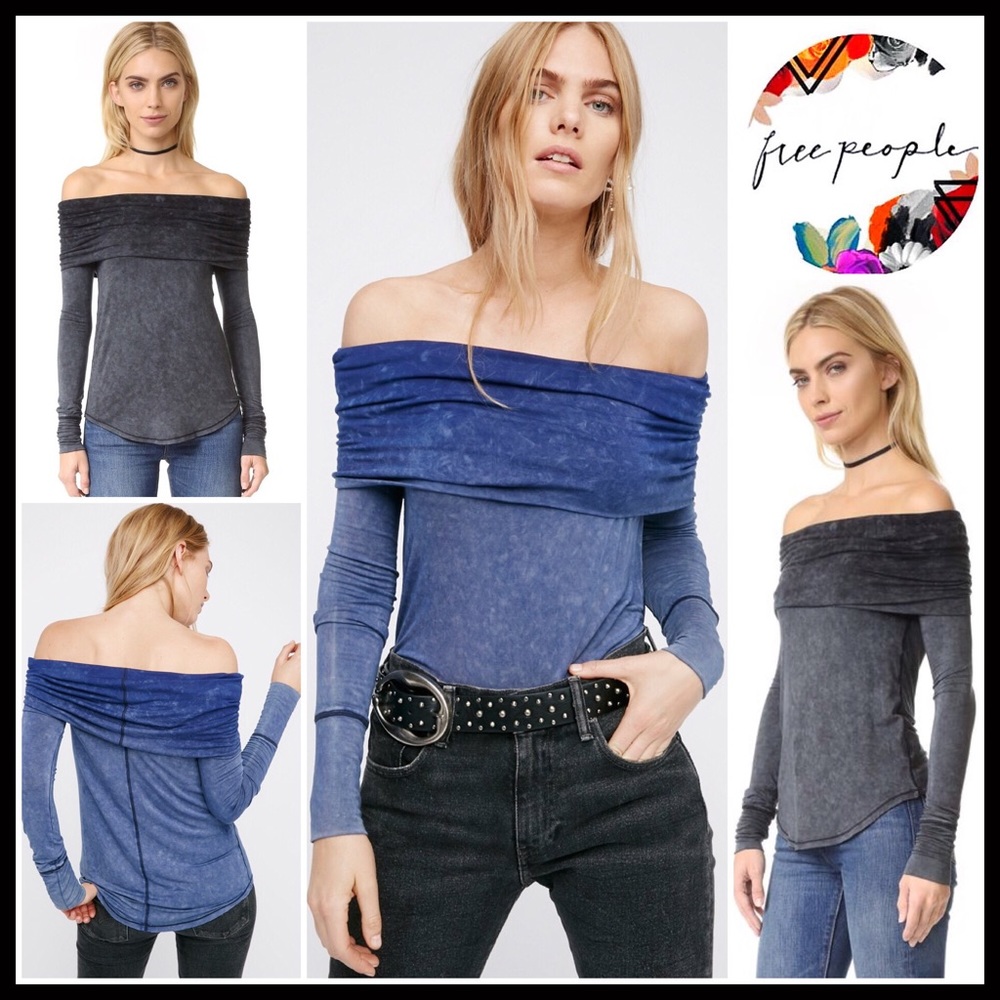❗1-HOUR SALE❗FREE PEOPLE Off The Shoulder Tunic - Picture 2 of 8