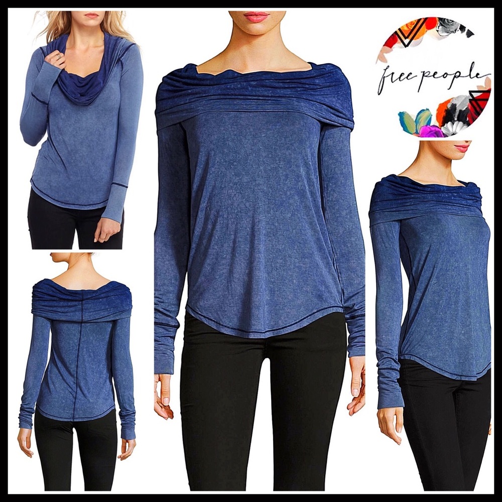 ❗1-HOUR SALE❗FREE PEOPLE Off The Shoulder Tunic - Picture 3 of 8