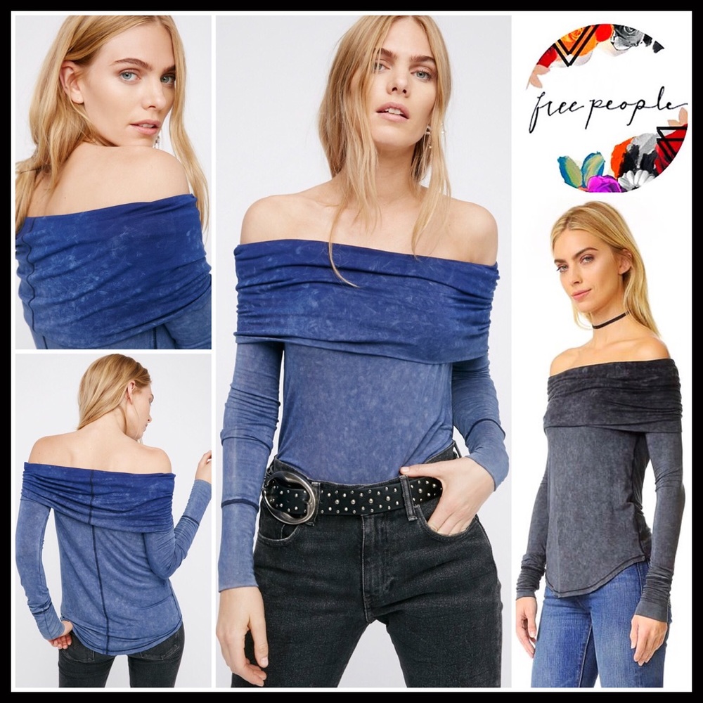 ❗1-HOUR SALE❗FREE PEOPLE Off The Shoulder Tunic - Picture 4 of 8