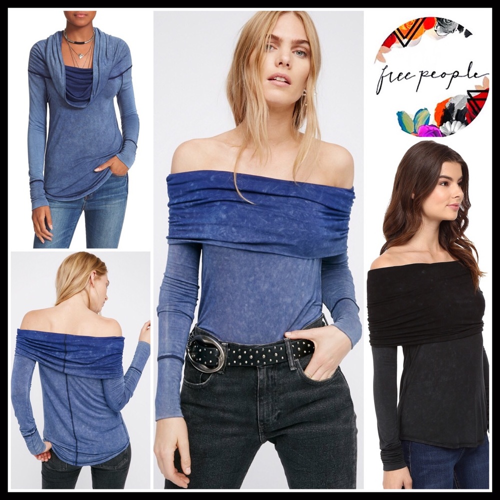 ❗1-HOUR SALE❗FREE PEOPLE Off The Shoulder Tunic - Picture 6 of 8
