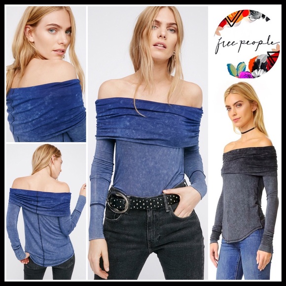 ❗1-HOUR SALE❗FREE PEOPLE Off The Shoulder Tunic - Picture 4 of 8