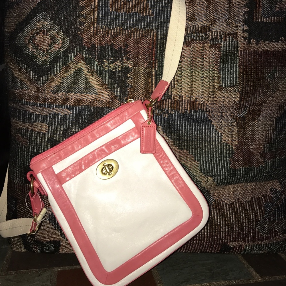 All leather Coach Crossbody bag