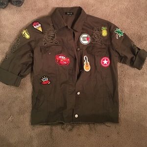 Jacket with patches