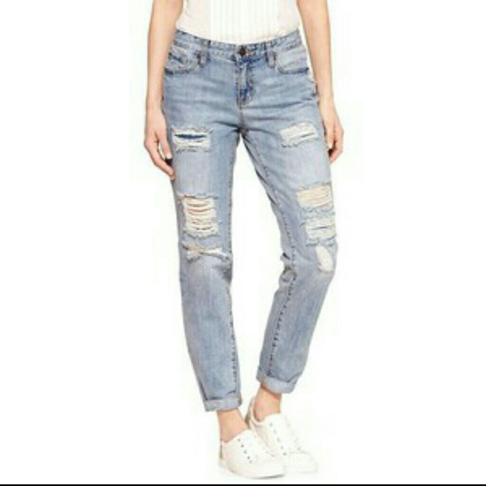 Gap Sexy Boyfriend Fit Cuffed Jeans