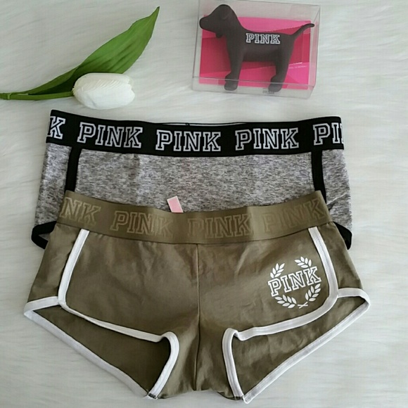 PINK Victoria's Secret Other - 2 Nwt Pink Vs logo boyshort size S